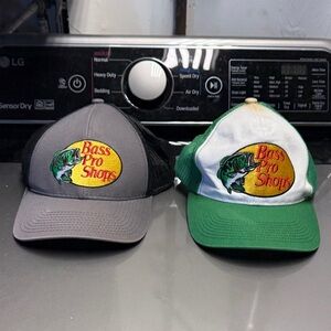 Bass Pro Shops Gray and Green Reptile Caps